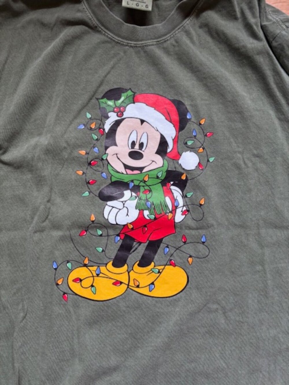 Christmas Mickey Mouse Long Sleeve Tee